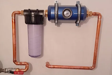 Sistema Descalcificador sin desperdicio de agua por el desagüe
